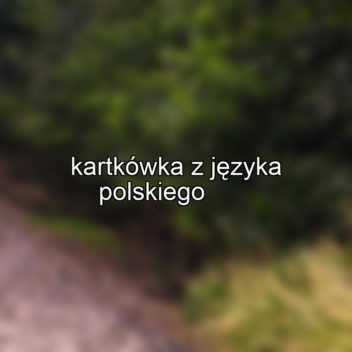 kartkówka z języka polskiego